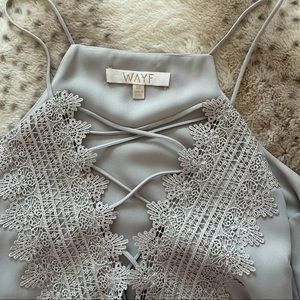 Lace detail tank from Nordstrom. Worn once.